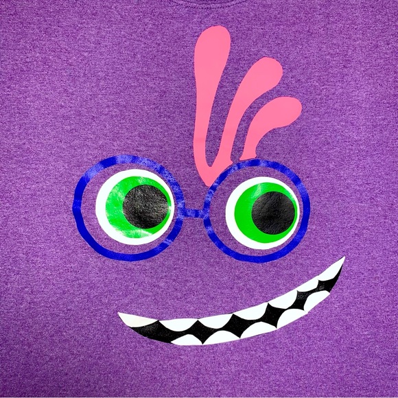 🆕 MONSTER INC Randall Graphic Tee Adult Small Purple Monsters University Movie - Picture 3 of 6